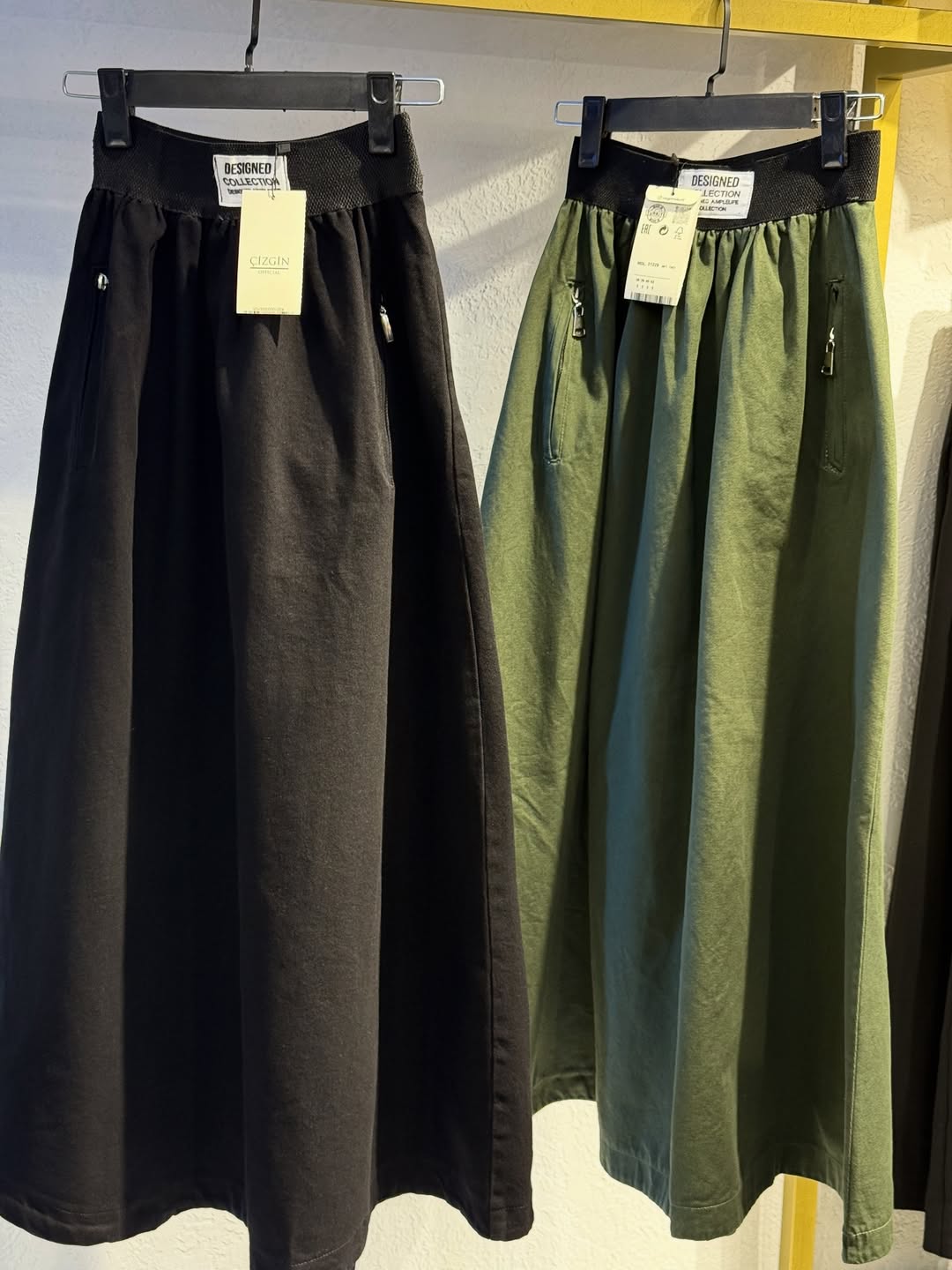 دامن جین رنگی ترک سایز بندی SMLXL