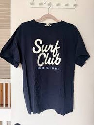 تیشرت H&M رنگ سرمه ای سایزبندی XS.S.L.XL