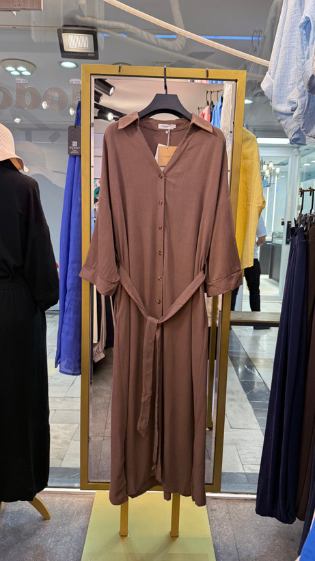 پیراهن کفتان لنینن ./.۱۰۰ وارداتی Star Quality